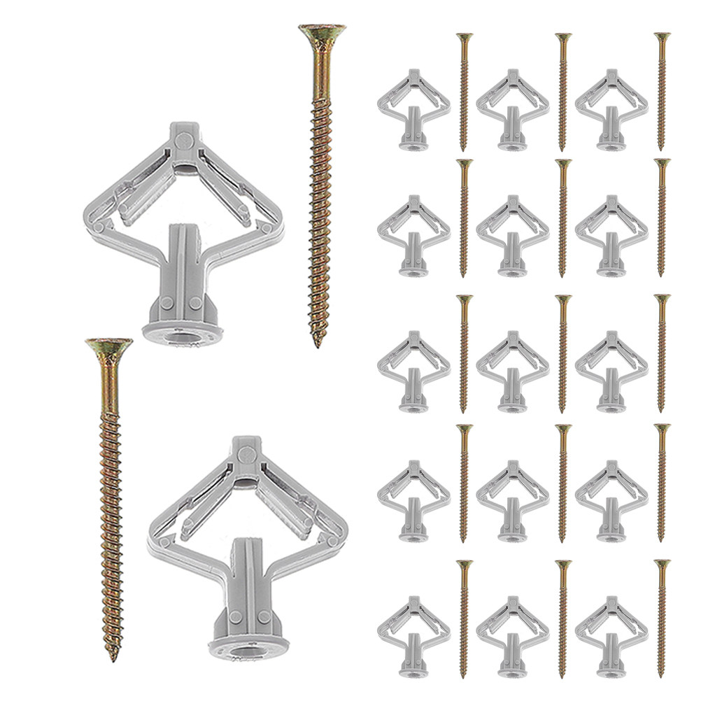 Drywall Anchor Screw - 50Sets Heavy Duty Butterfly Drywall Anchors