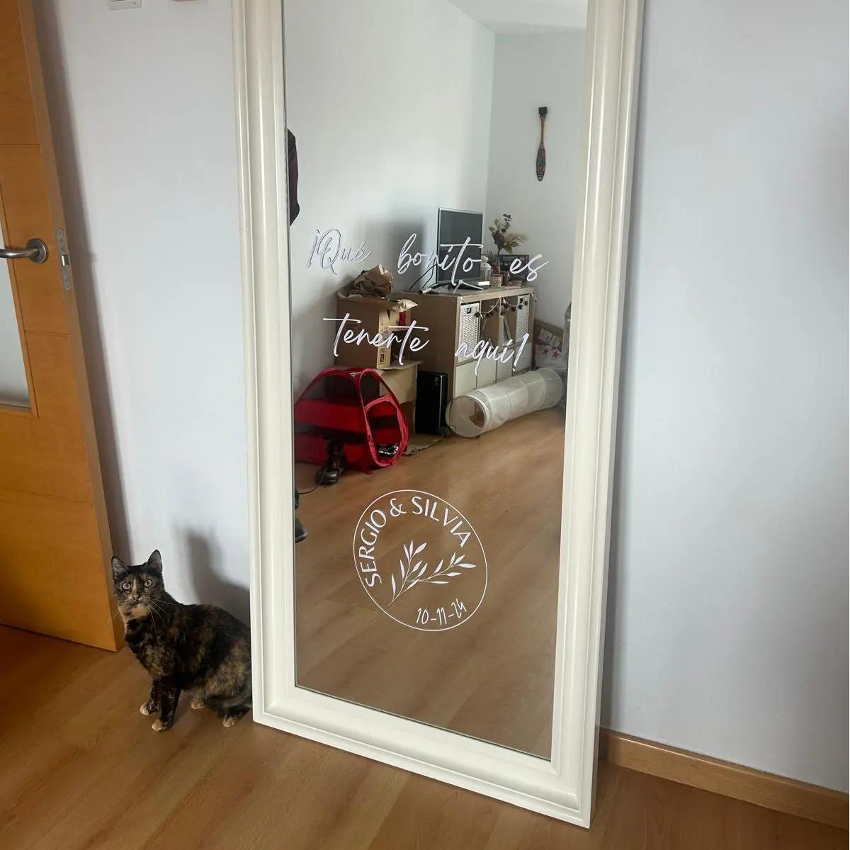 Vinyl Floor Plank - Customized Spanish Wedding Sign Stickers Personalized