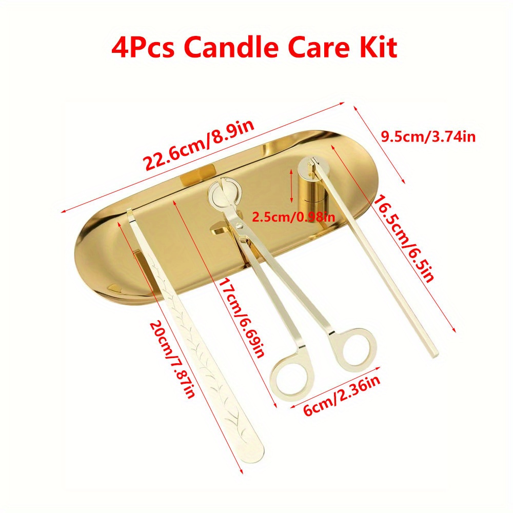 4pcs/set Luxury Candle Care Ki - Home Improvement Supplies review and price