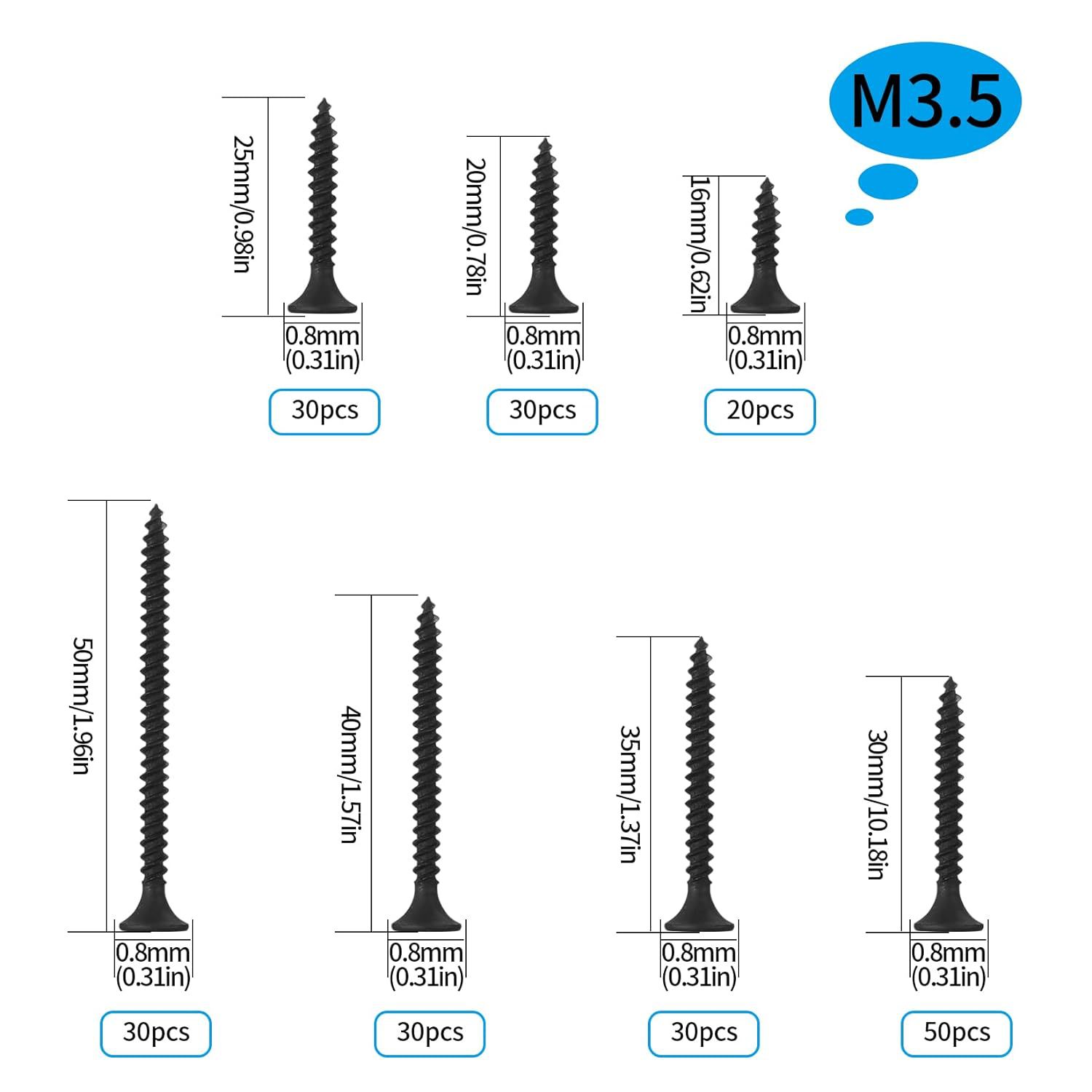 220-Piece Black Wood Screws Se - Home Improvement Handyman review and price