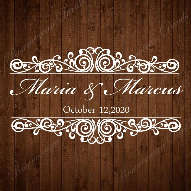 Custom Wedding Name & Date Mon - Vinyl Floor Plank review and price