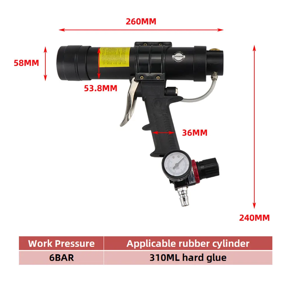 310ML Caulking Gun Pneumatic C - Caulking Gun Dispensing review and price