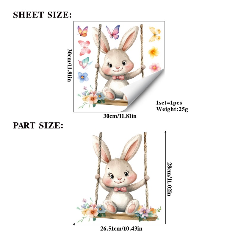 Easter Swing Rabbit Static Win - Vinyl Floor Plank review and price