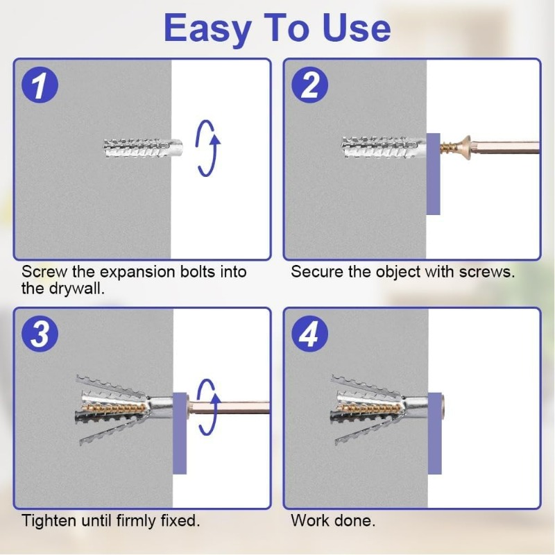 Heavy Duty Steel Wall Anchor W - Drywall Anchor Screw review and price