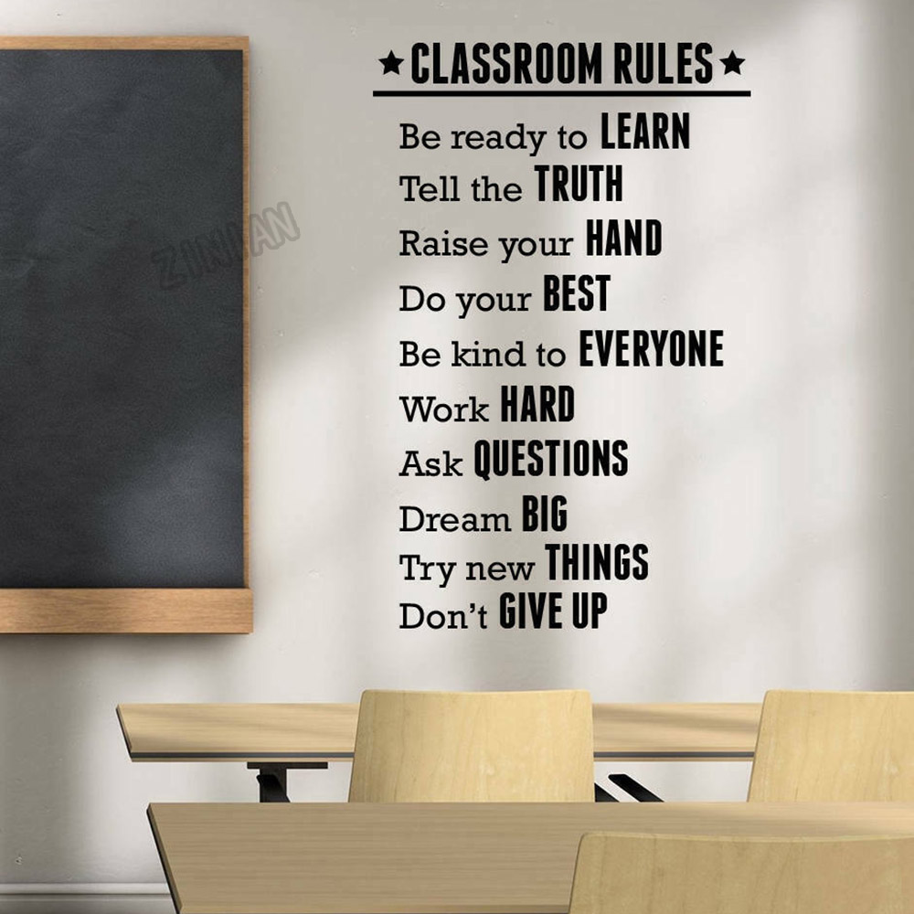 Classroom Rules Wall Sticker F - Vinyl Floor Plank review and price