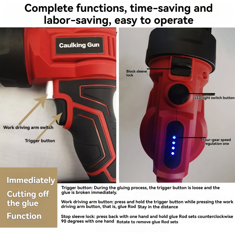 Cordless Electric Caulk Gun wi - Caulking Gun Dispensing review and price